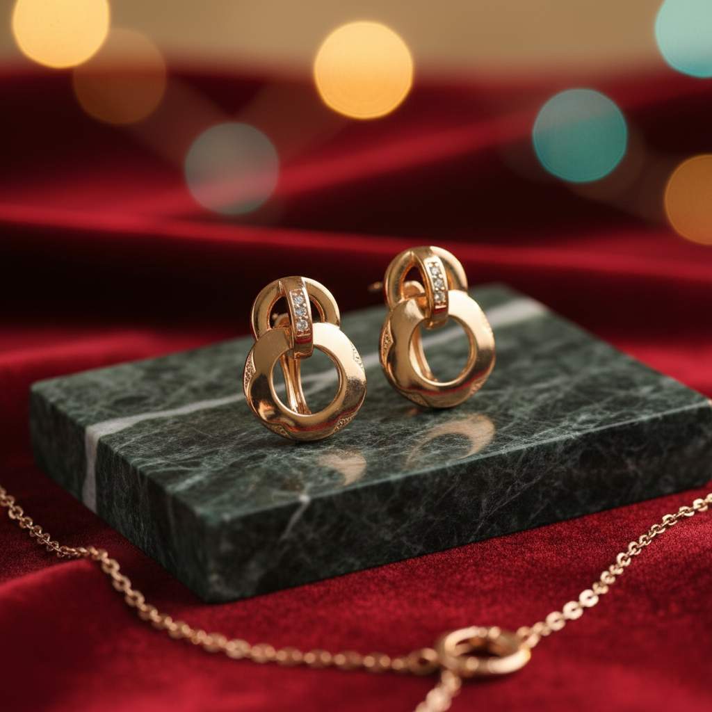 Dainty Delight Earrings - Rose Gold